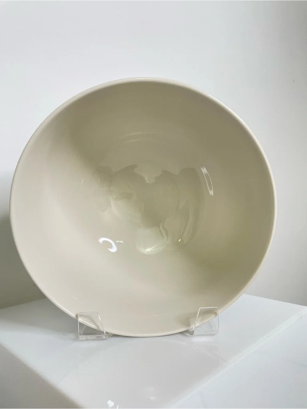 Home | Crate & Barrel Graedon Oversized Serving Bowl Neutral Stoneware | 10